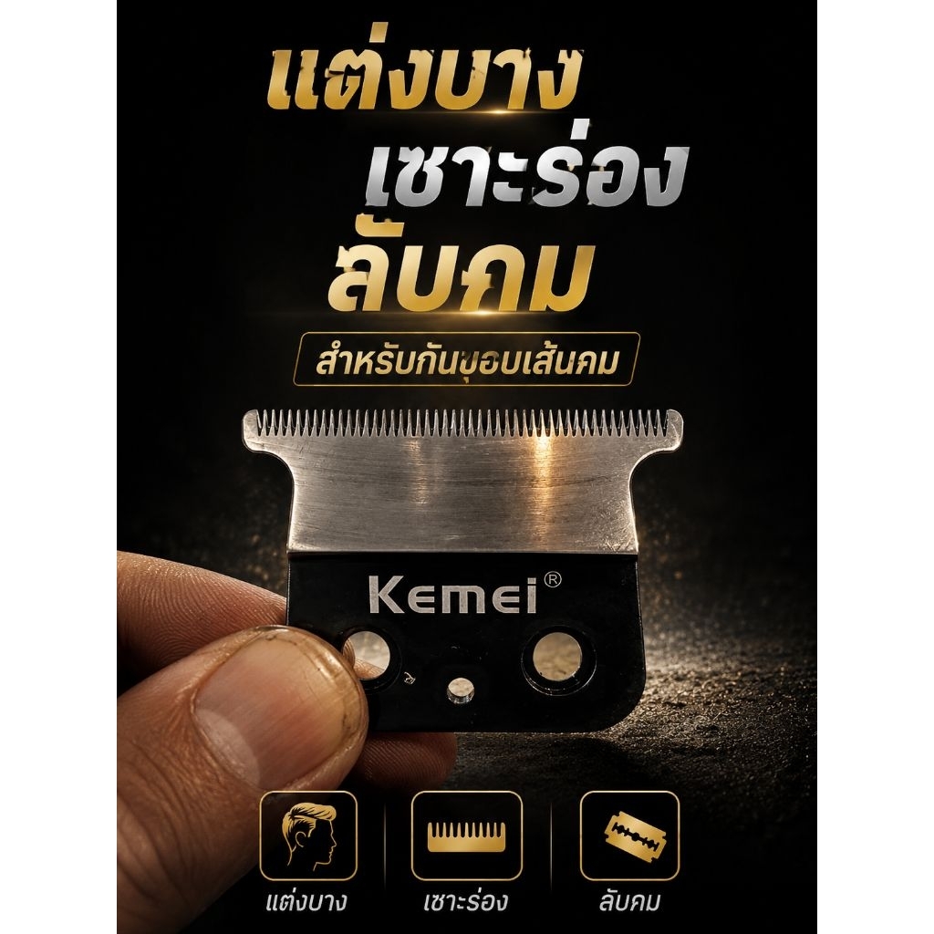 ใบมีด kemei km2299 เส้นคม