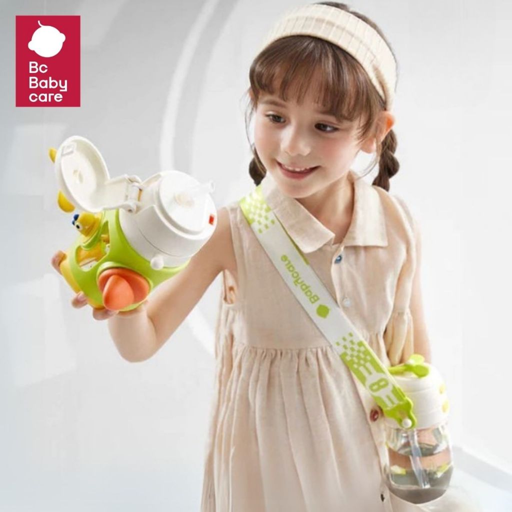 Babycare แก้วน้ำยานพาหนะพร้อมสายสะพาย แก้วหัดดื่ม แก้วน้ำเด็ก  วัสดุTritan | BC Babycare Thailand