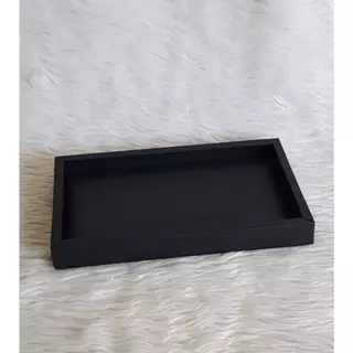 ถาดปูเรียบ ใช้สำหรับวาง หรือโชว์สินค้า หนัง PVC ทั้งใบ สีดำ