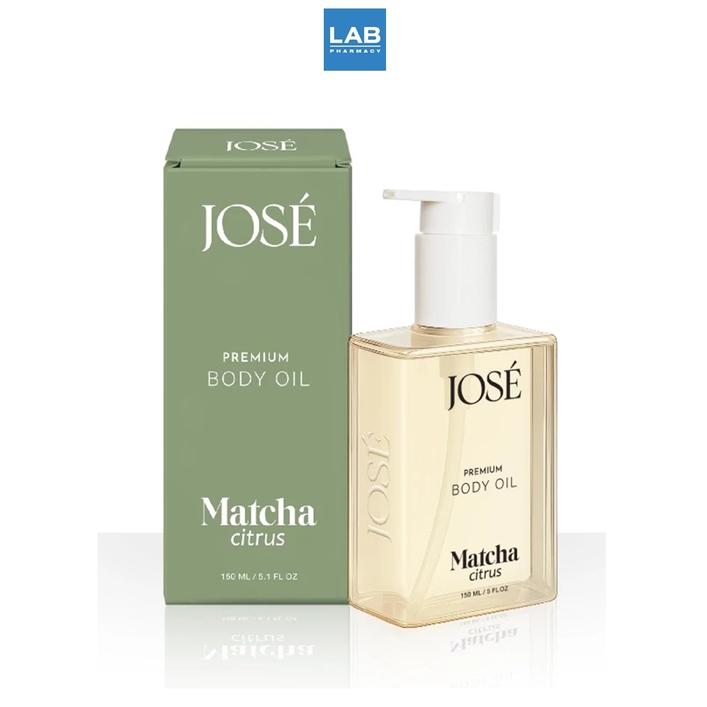Jose Premium Body Oil Matcha Citrus 150ml โจเซ่ พรีเมียม บอดี้ ออยล์ กลิ่นมัทฉะ ซิตรัส ขนาด 150 มล.