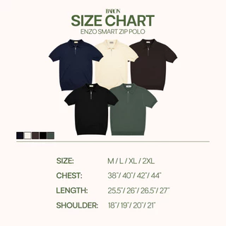 BARON ENZO Smart Zip polo เสื้อโปโลแขนสั้นคอซิป ดีไซน์เรียบหรู ทรง Slim