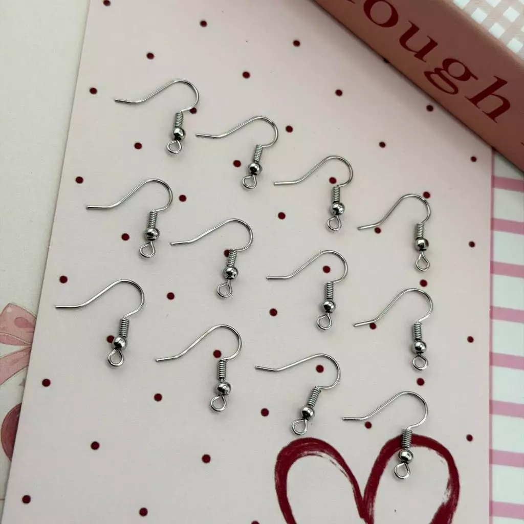 ตะขอต่างหู อะไหล่ต่างหู 20 คู่(40ชิ้น) สีทอง/เงิน DIY