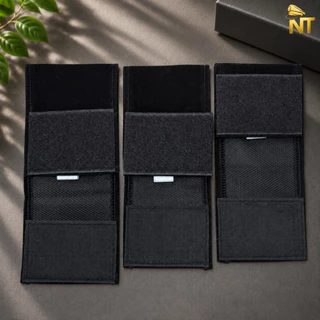 NT ปลอกแขนไว้ทุกข์สีดำ วงแขน 14/16/18 นิ้ว ตีนตุ๊กแก+ยางรัด เนื้อผ้ากำมะหยี่