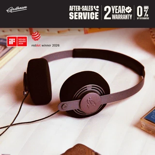Red Dot Award & iF Award 2026 | Gadhouse Wesley Wired Headphones หูฟังมีสาย ดีไซน์เรโทร 80s มีไมค์ในตัว