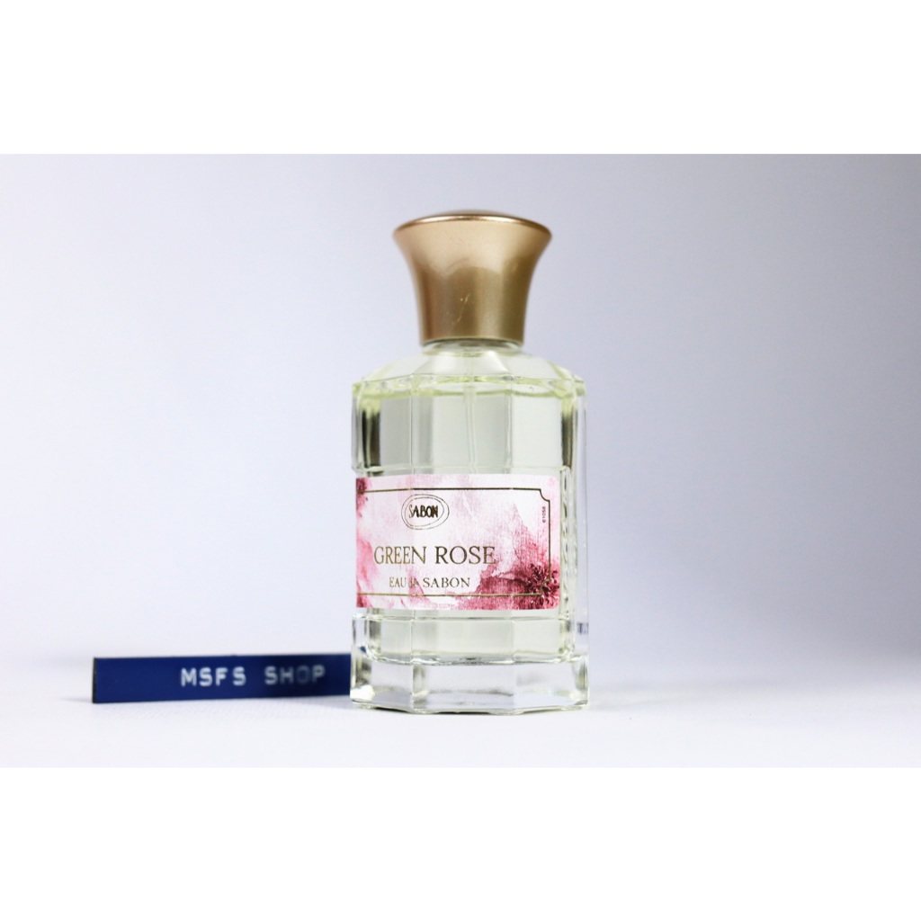 [U S E D] SABON Green Rose Eau de Sabon 80ml Spray แบบสเปรย์ - น้ำหอม มื อ ส อ ง