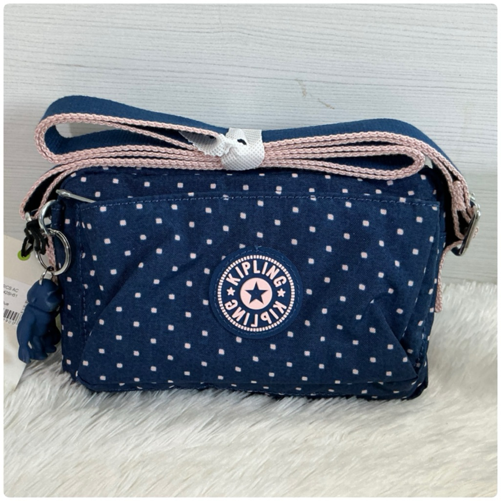 (Size เล็ก เช็ค Size ก่อนสั่งนะคะ!!)  Kipling Abanu @ Soft Dot Blue ของแท้