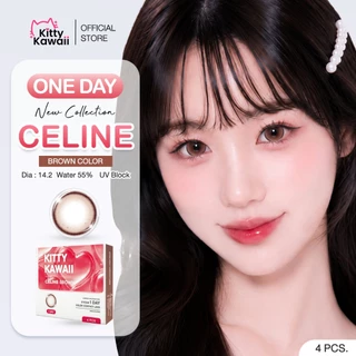 Kitty Kawaii 1Day Contact Lens : Oneday คอนแทคเลนส์รายวัน รุ่น Celine Brown