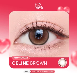 Kitty Kawaii 1Day Contact Lens : Oneday คอนแทคเลนส์รายวัน รุ่น Celine Brown
