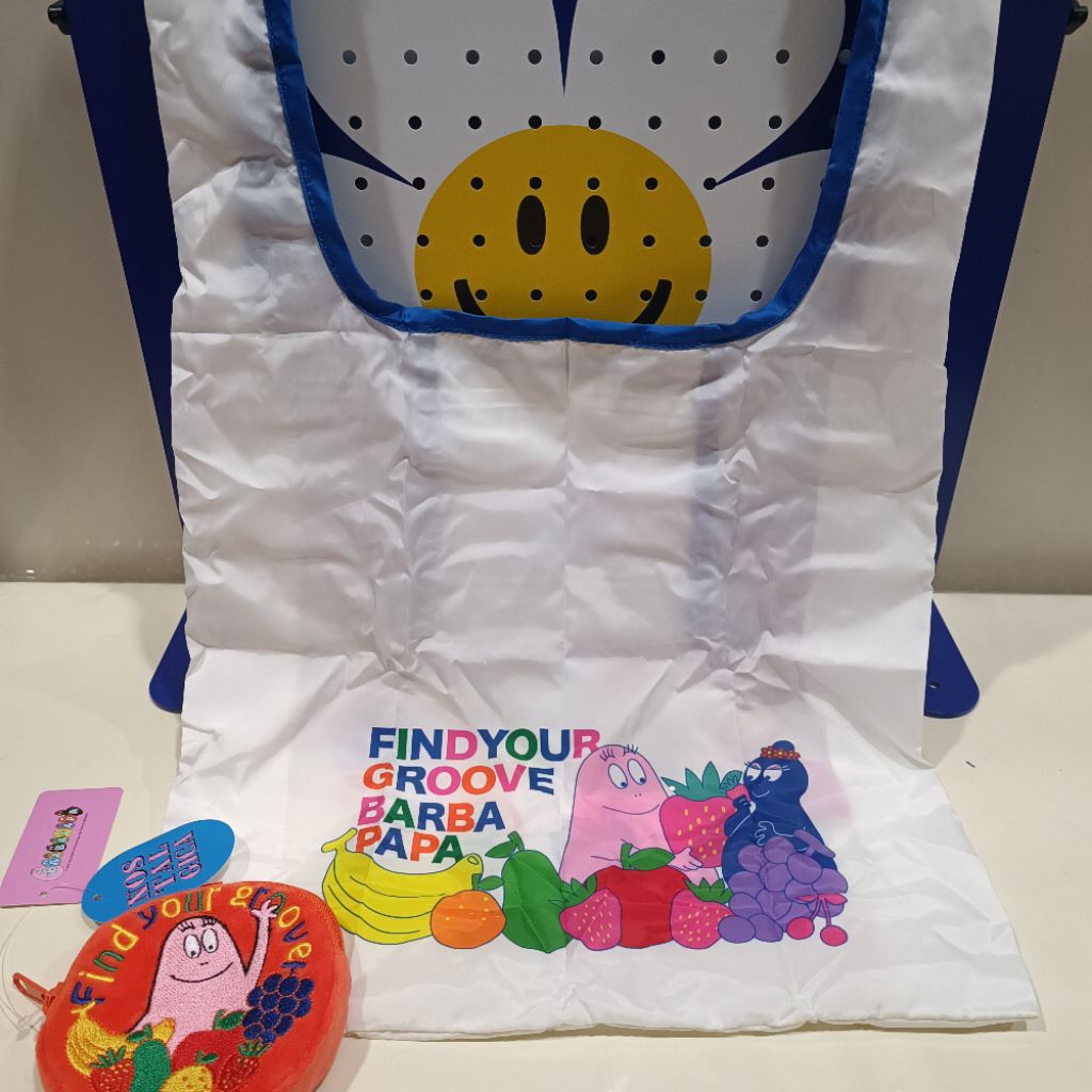 BARBAPAPA Nostalgica Eco Bag with Pouch น่ารักๆ จากญี่ปุ่น