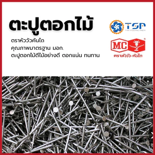 ตะปูตอกไม้ ตะปูตีไม้ ตราหัววัว-คันไถ *ยกลัง* 18กก. มีทุกขนาด พร้อมส่ง!!