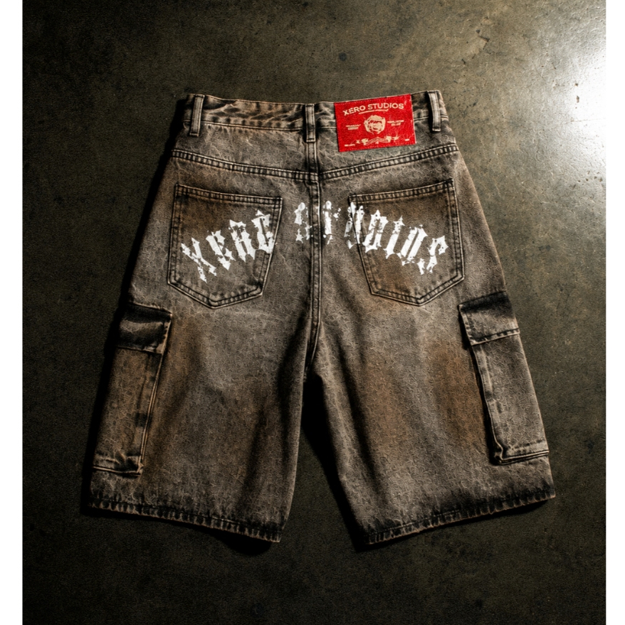 EM OBSIDIAN FADE SHORT JEANS 01 / กางเกงยีนส์ขาสั้น