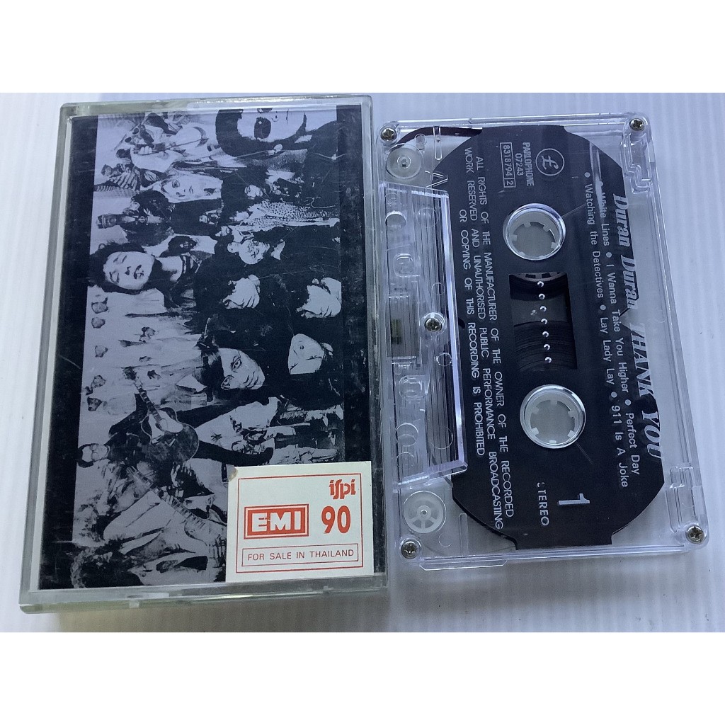 Cassette Tape เทปคาสเซ็ทเพลง Duran Duran อัลบั้ม Thank you  ลิขสิทธิ์