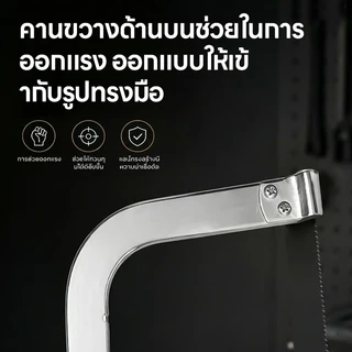 Maybuck เลื่อยตัดเหล็ก เลื่อยมือ ปรับระดับความยาวได้ ใช้ใบมีดขนาด 8/10/12นิ้ว จับถนัดมือ เหมาะสำหรับตัดโลหะ ท่อ PVC ไม้