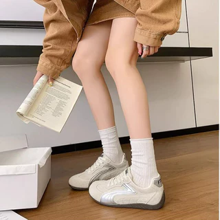 รองเท้ากีฬาผู้หญิงสไตล์เรโทร น้ำหนักเบา ทันสมัย ​​พื้นรองเท้านุ่ม กันลื่น และทนทาน