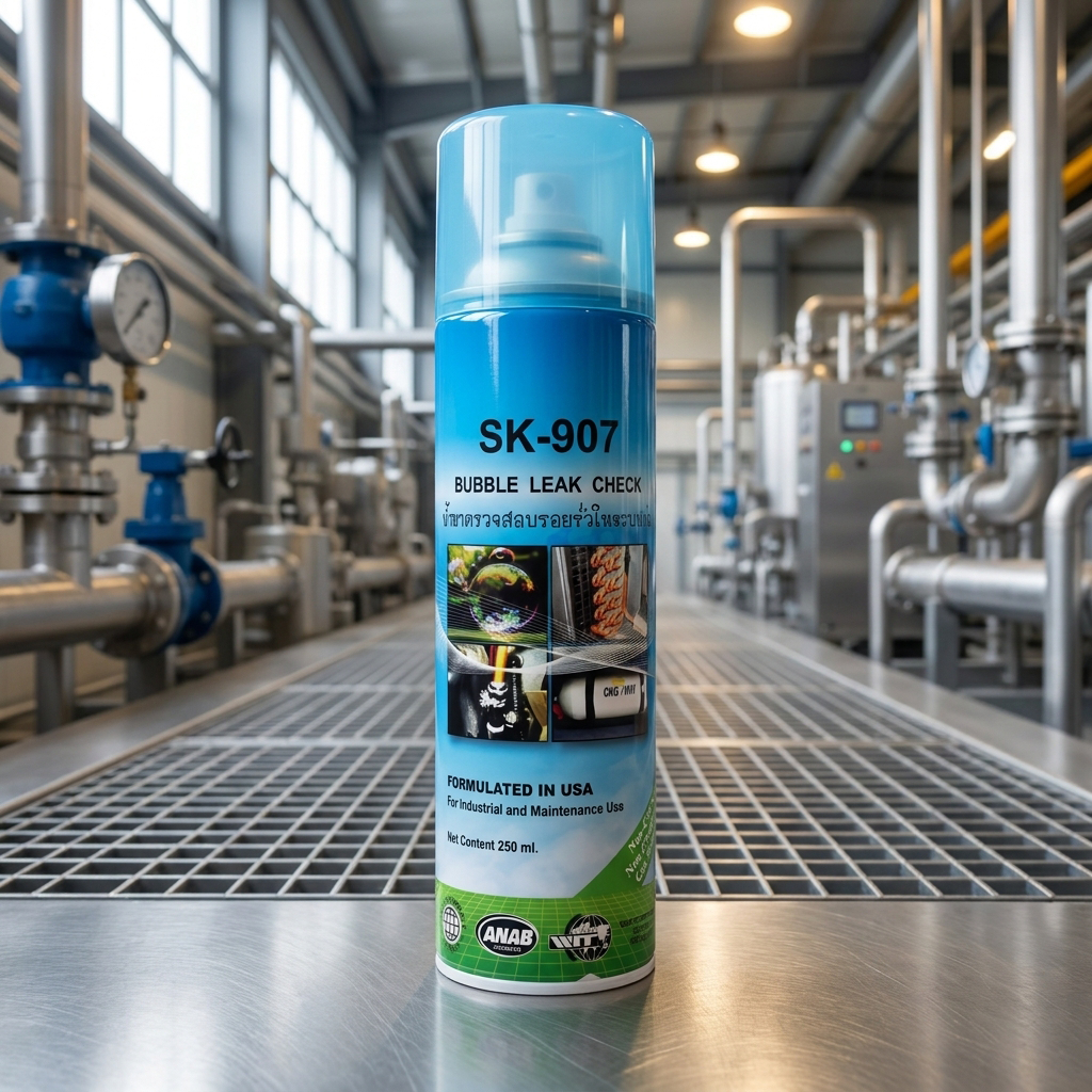 ชินเซกะ SK-907   สเปรย์ตรวจสอบรอยรั่ว 250 ml.