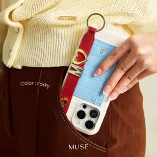 (14-16 series)MUSE 3Tone Hand Strap Phone Case