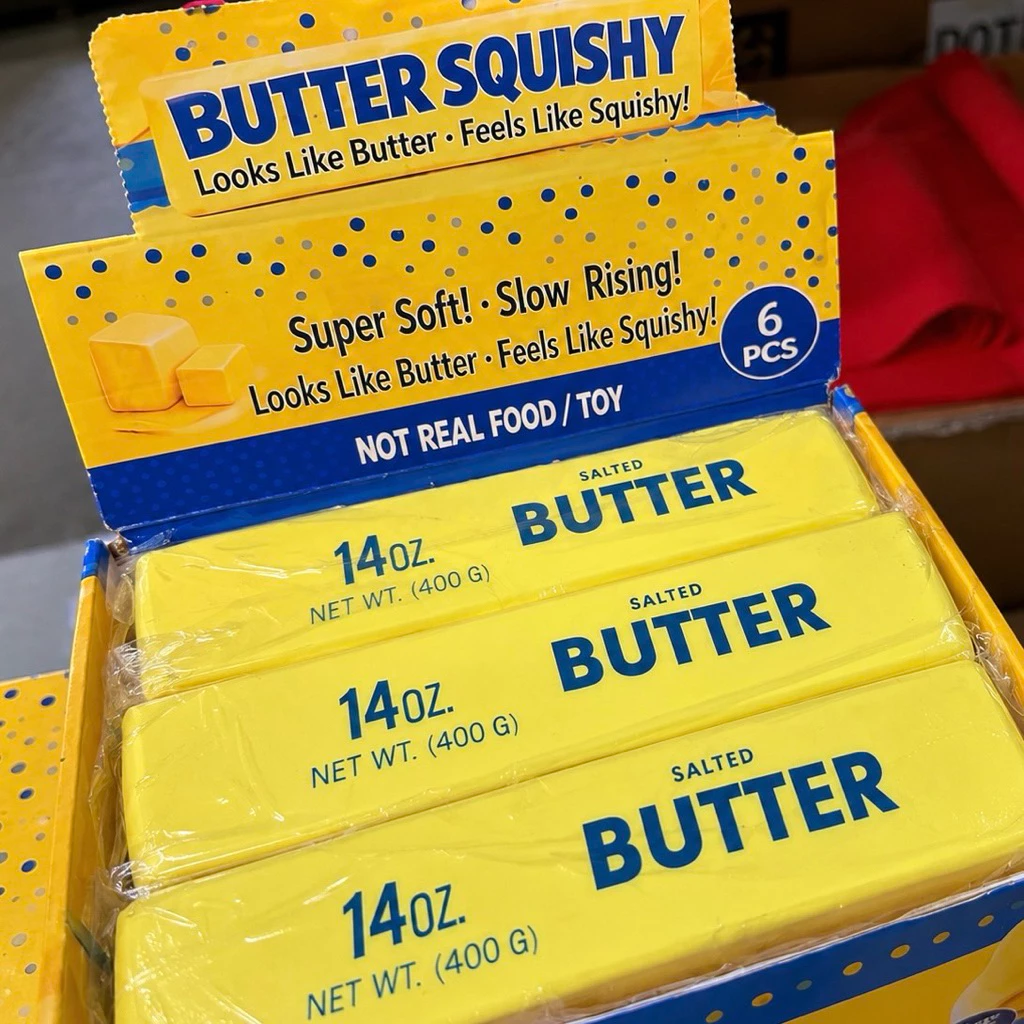 (1ชิ้น) สกุชชี่เนย สกุชชี่บัตเตอร์ butter 🧈 เนยยักษ์ บัตเตอร์ 14oz butter 🧈
