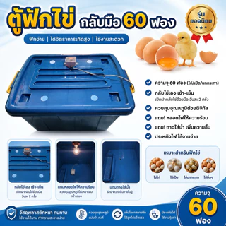 ตู้ฟักไข่กลับมือ 60ฟอง ราคาถูก จัดส่งภายใจ 24 ชม.