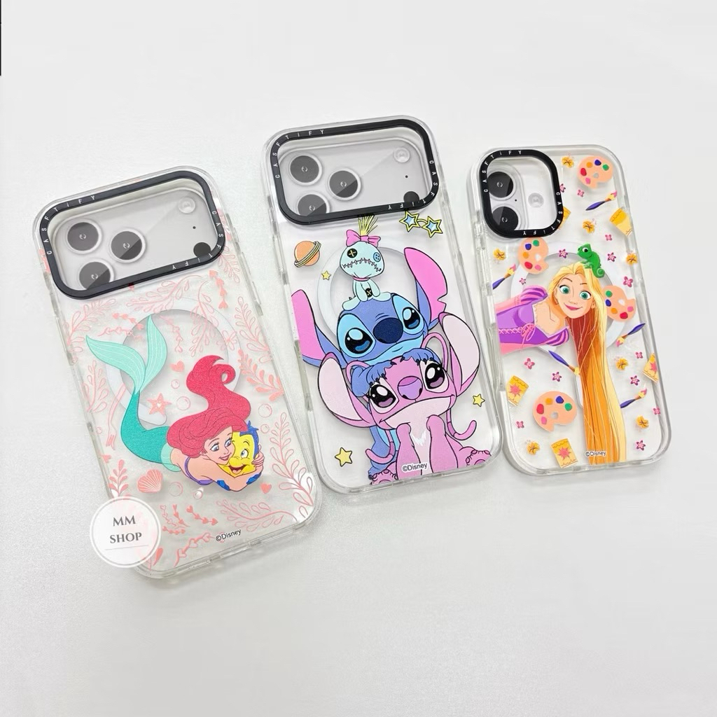 MM-Caseเคสลายน่ารัก มีแม่เหล็กชาร์จขอบนิ่ม หลังแข็ง สำหรับรุ่นไอโฟน 17  17ProMax