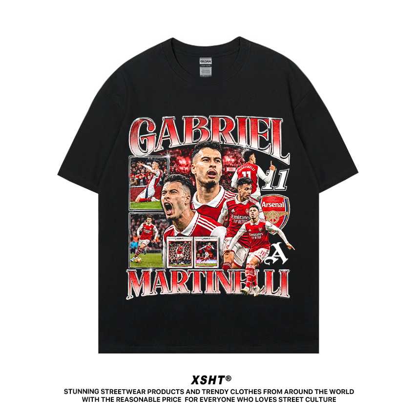 🔥พร้อมส่ง🔥 เสื้อ Soccer : Arsenal - Gabriel Martinelli Tee - Black (สีดำ) by XSHT