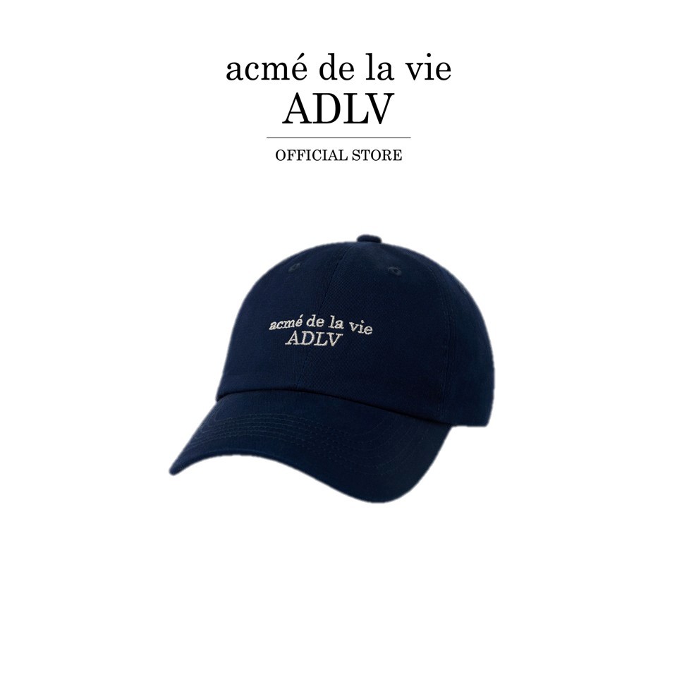 ADLV [acme de la vie] หมวก รุ่น Bio Basic Logo Ball Cap Navy (50126SBOCAU_S6NAXX)