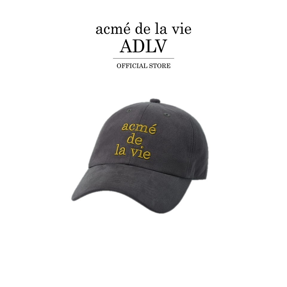 ADLV [acme de la vie] หมวก รุ่น Cotton Napping 3D Embo Ball Cap Grey (50103SNPCAU_S6GYXX)