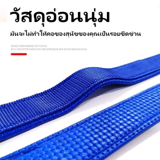 【Xilano スポーツ】ปลอกคอสุนัขขนาดใหญ่ ทำจากไนลอนเนื้อนุ่ม ระบายอากาศได้ดี และทนทาน ปรับขนาดได้