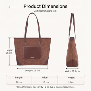 MOLICHIC LATTE BAGกระเป๋าถือสะพายไหล่ขนาดใหญ่ ทำจากหนัง PU นุ่มสบาย ป้องกันรอยขีดข่วน มีช่องซิปหนังด้านใน