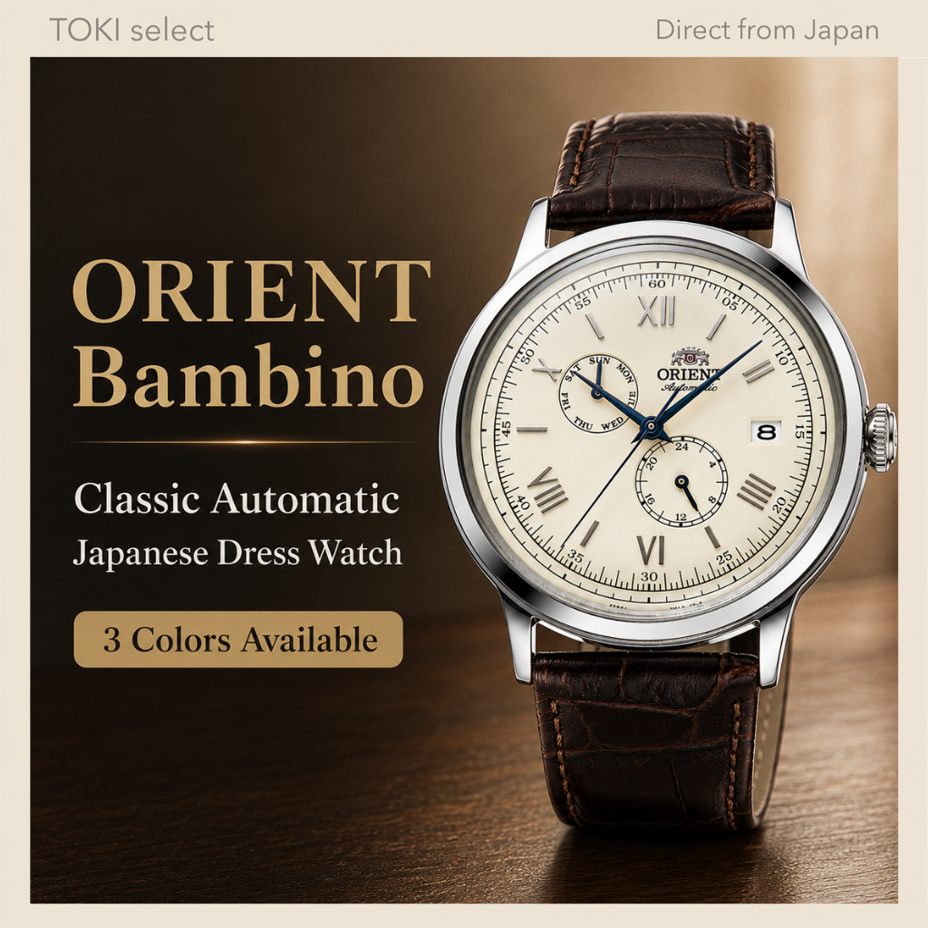 ORIENT Bambino Automatic Watch Men's Leather Strap RN-AK0701S RN-AK0702Y RN-AK0703E
