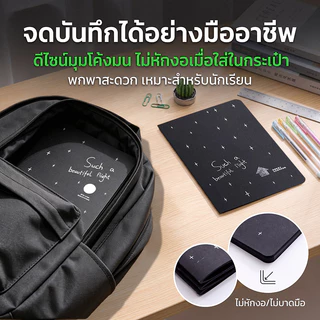 Chokdee สมุดโน๊ตสีดำ 60 หน้า 150g สมุดจดบันทึก ไดอารี่ สมุดสีดำ notebook DIY ไม่ซึม วาดภาพ นักเรียน
