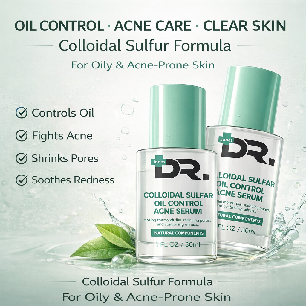 เซรั่มลดสิว เซรั่มคุมมัน DR.Jones Colloidal Sulfur Oil Control Acne Serum 30ml ซัลเฟอร์คอลลอยด์ ดูแลผิวมันเป็นสิวง่าย กร