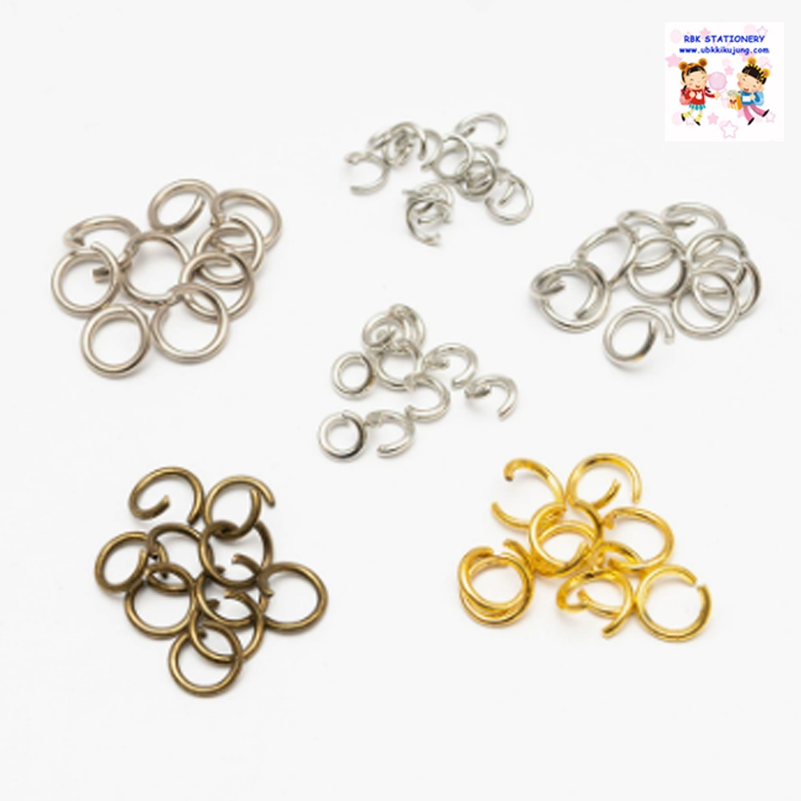 ห่วงกลม ห่วงกระโดด 10g/แพค อุปกรณ์ร้อยลูกปัด อุปกรณ์ DIY อุปกรณ์ร้อยสร้อยข้อมือ