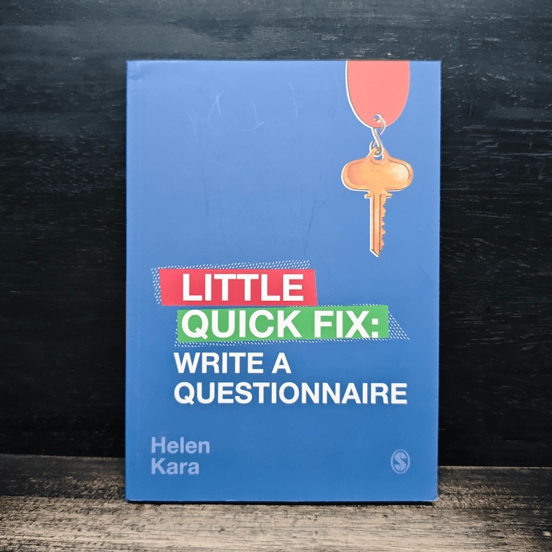 Write a Questionnaire - Helen Kara 🏷️1184001
