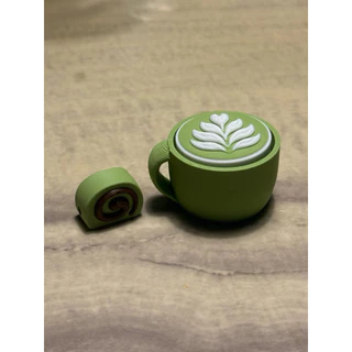 Hot drink clicker พวงกุญแจแก้วน้ำ คลิกได้ คีย์แคป สุดน่ารัก