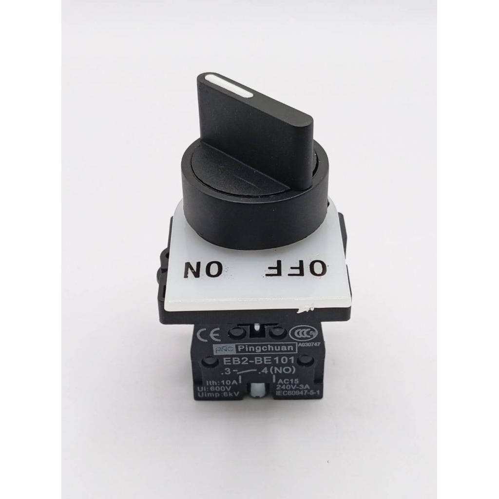 ซีเล็คเตอร์สวิตช์ (Selector Switch) รุ่น EB2-BE101 จากแบรนด์ Pingchuanสวิตช์แบบบิด 2 จังหวะ เเละ 3จั