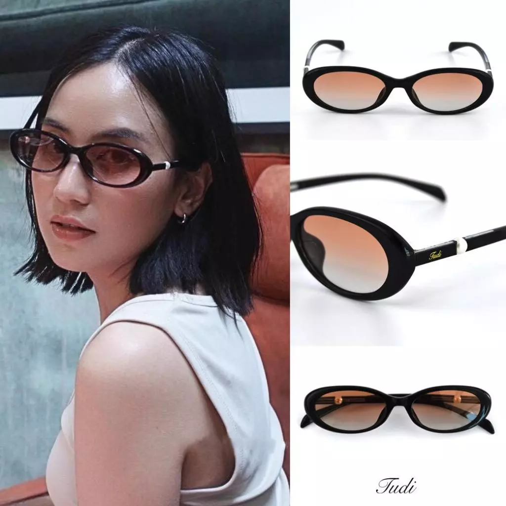 แว่นกันแดด TUDI รุ่น SORA เลนส์ Polarized ( ยกเว้นเลนส์สีส้ม ) ดีไซน์ทรงรีที่ให้ลุคเรียบ เท่ และดูทันสมัย เหมาะสำหรับสาย