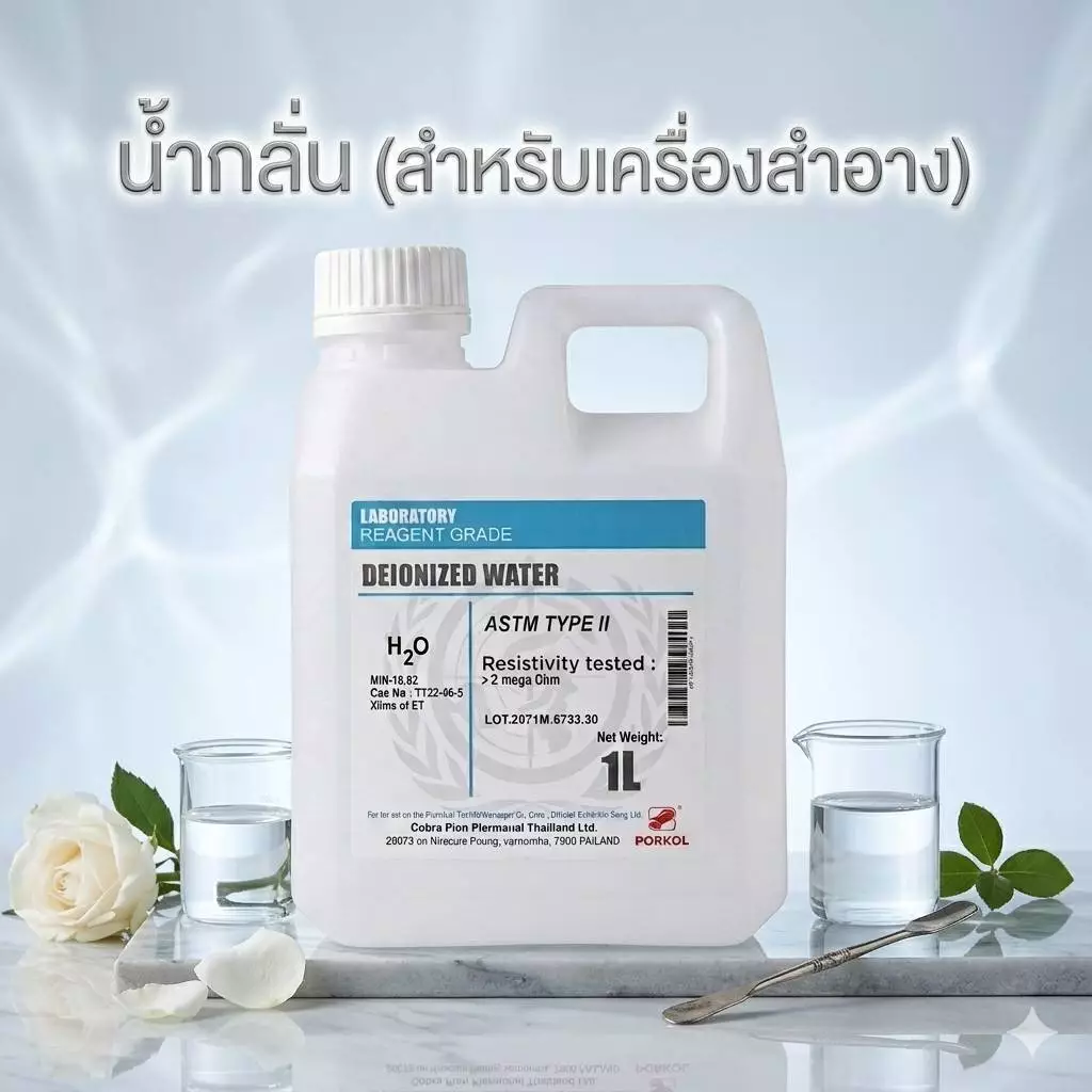 DI Water(Deionized Water) Refill(แบบเติม) น้ำกลั่นบริสุทธิ์ฆ่าเชื้อด้วยUV ขนาด รับประกันทุกLotส่งไว