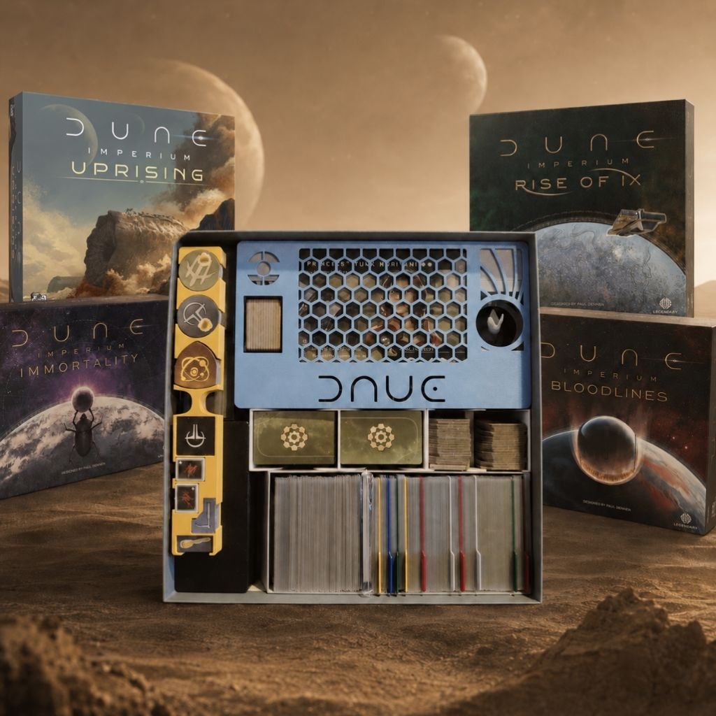 🏜️ Dune Imperium: Uprising (+3 Expansions) Insert & Organizer | งาน 3D Print วัสดุ PETG (ไม่รวมตัวเก