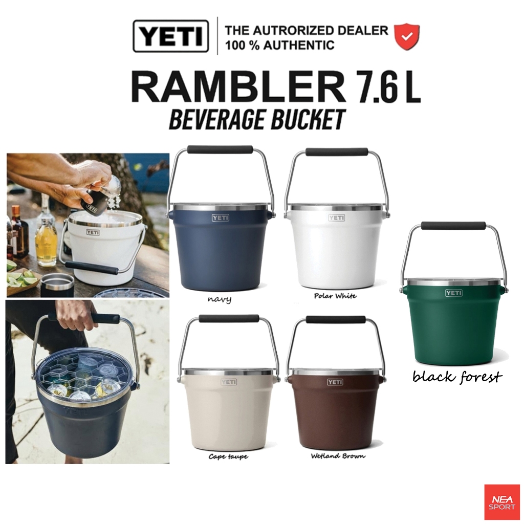 [ไอเทมยอดฮิต] YETI RAMBLER BEVERAGE BUCKET ถังน้ำ เก็บอุณหภูมิ เยติ ลิขสิทธิ์แท้