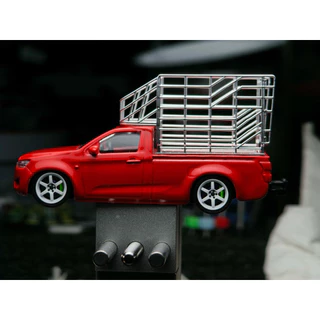 !!ขายเฉพาะ คอก!! โมเดลคอกสูงสีเงินล้วน V.2 สายคลีน 1:64 (ใส่ได้เฉพาะรถดีแม็ก Majorette)