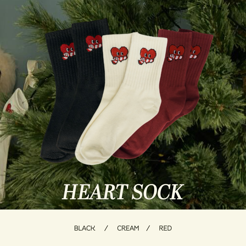 HEART SOCK - ถุงเท้าลายหัวใจ