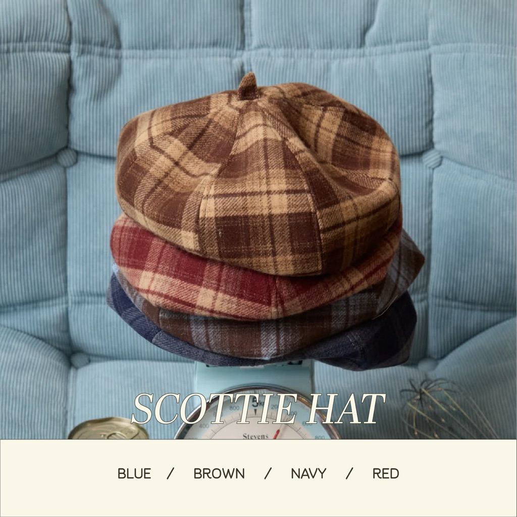 SCOTTIE HAT ( พร้อมส่งทุกสี ยกเว้น Blue )
