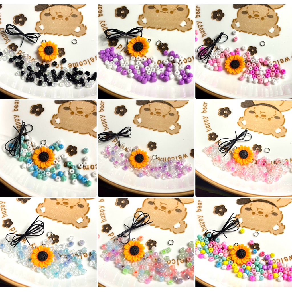 ชุดลูกปัดไหมยืด DIY 5 บาท จี้คละลาย