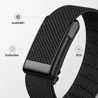 LOOP Smart watch band ตรวจ ECG PPG ระดับแพทย์ A GPSวัดน้ำตาลไม่เจ็บตัว วัดความดันโลหิต กรดยูริก ไขมันในเลือด HRV