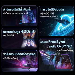 27นิ้ว จอมอนิเตอร์ จอคอม 165HZ หน้าจอโค้ง จอเกมมิ่ง 4K LED Gaming monitor จอมอนิเตอร์เกมมิ่ง จอมอนิเตอ สปอตสินค้า