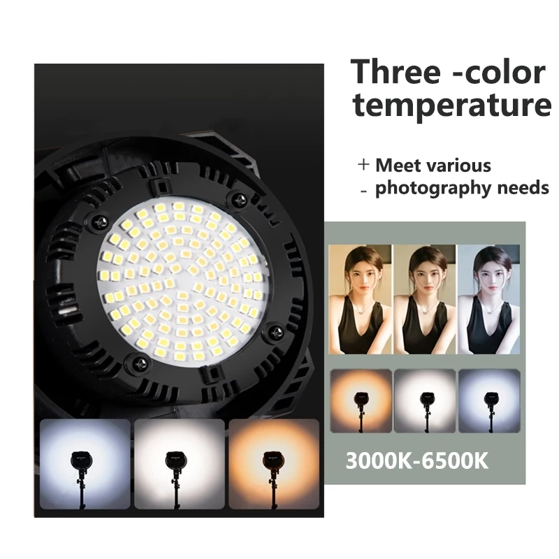 ไฟถ่ายรูป 500W LED ไฟไลฟ์สด ไฟสตูดิโอ with 65cm Lantern Softbox & Stand Studio Live Stream Photo Video Lighting Kits thumbnail 6