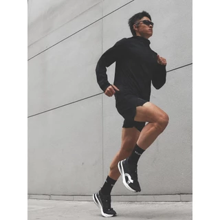พร้อมส่ง!! UVU Running Sock (Black/White/Pink)