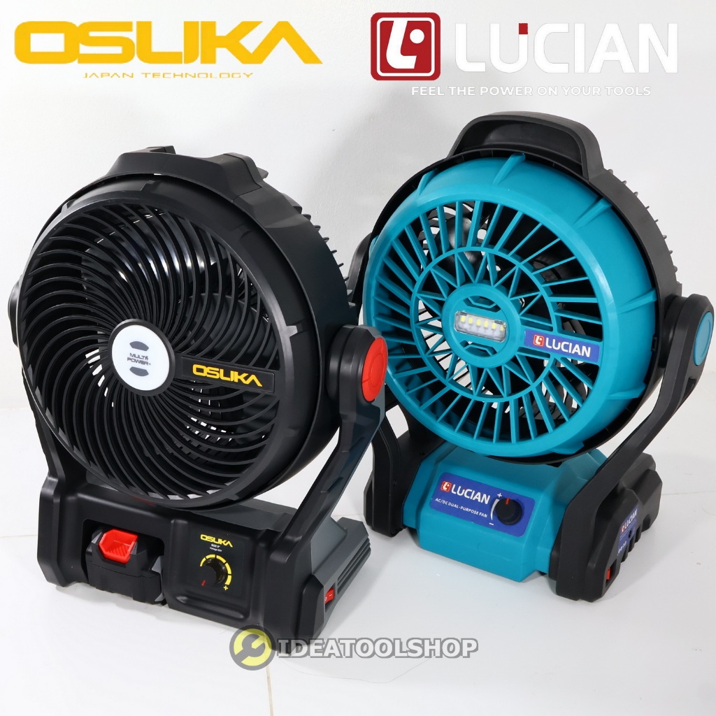 ถูกที่สุด!! พัดลมไร้สาย Osuka / LUCIAN รุ่น OCF762 - M1 / OCF763 - M1 [ มีไอน้ำ ] ขนาด 9" พัดลมแบตเตอรี่ พัดลมพกพา พัดลม