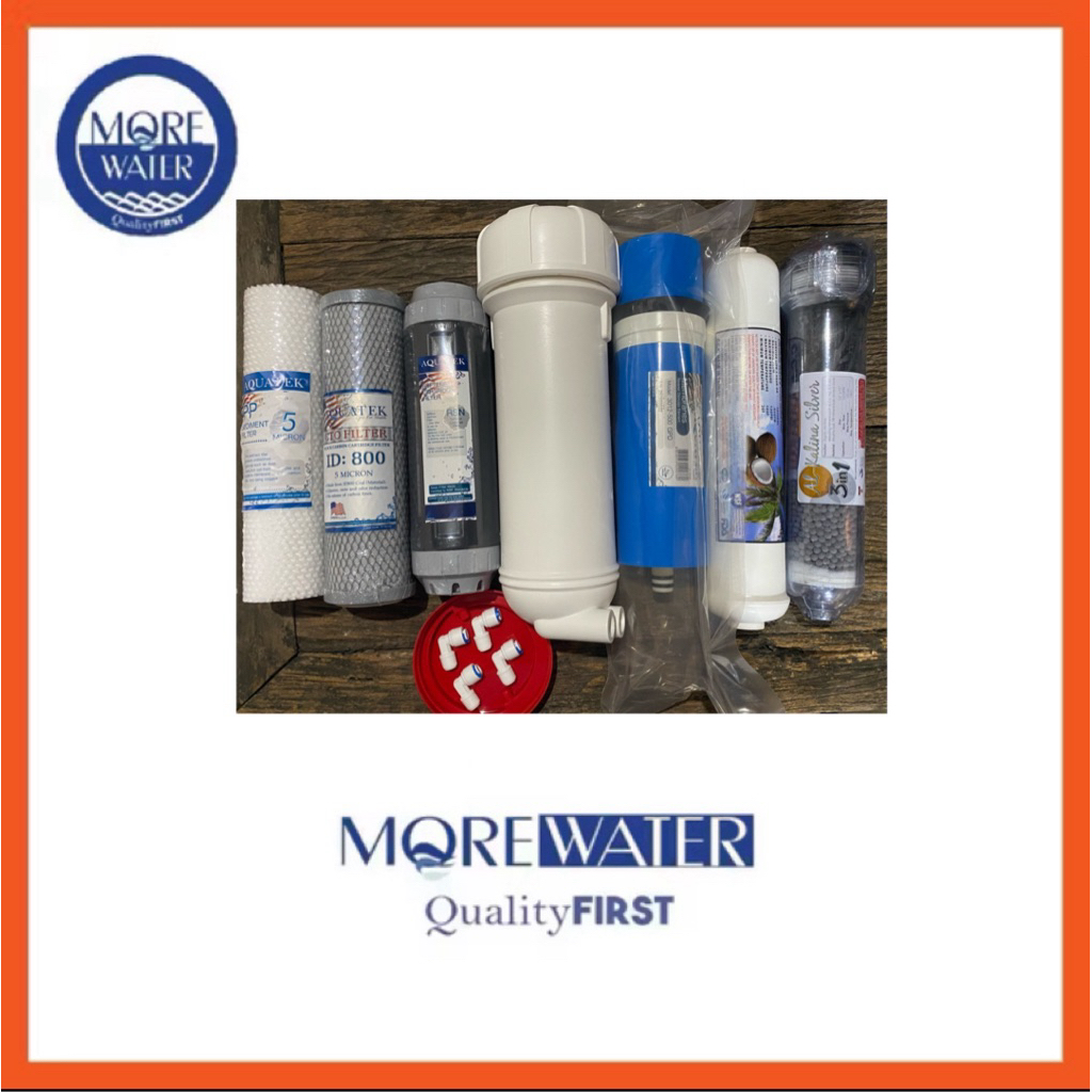 Set Aquatek RO 500 GPD 6 Stages Alkaline