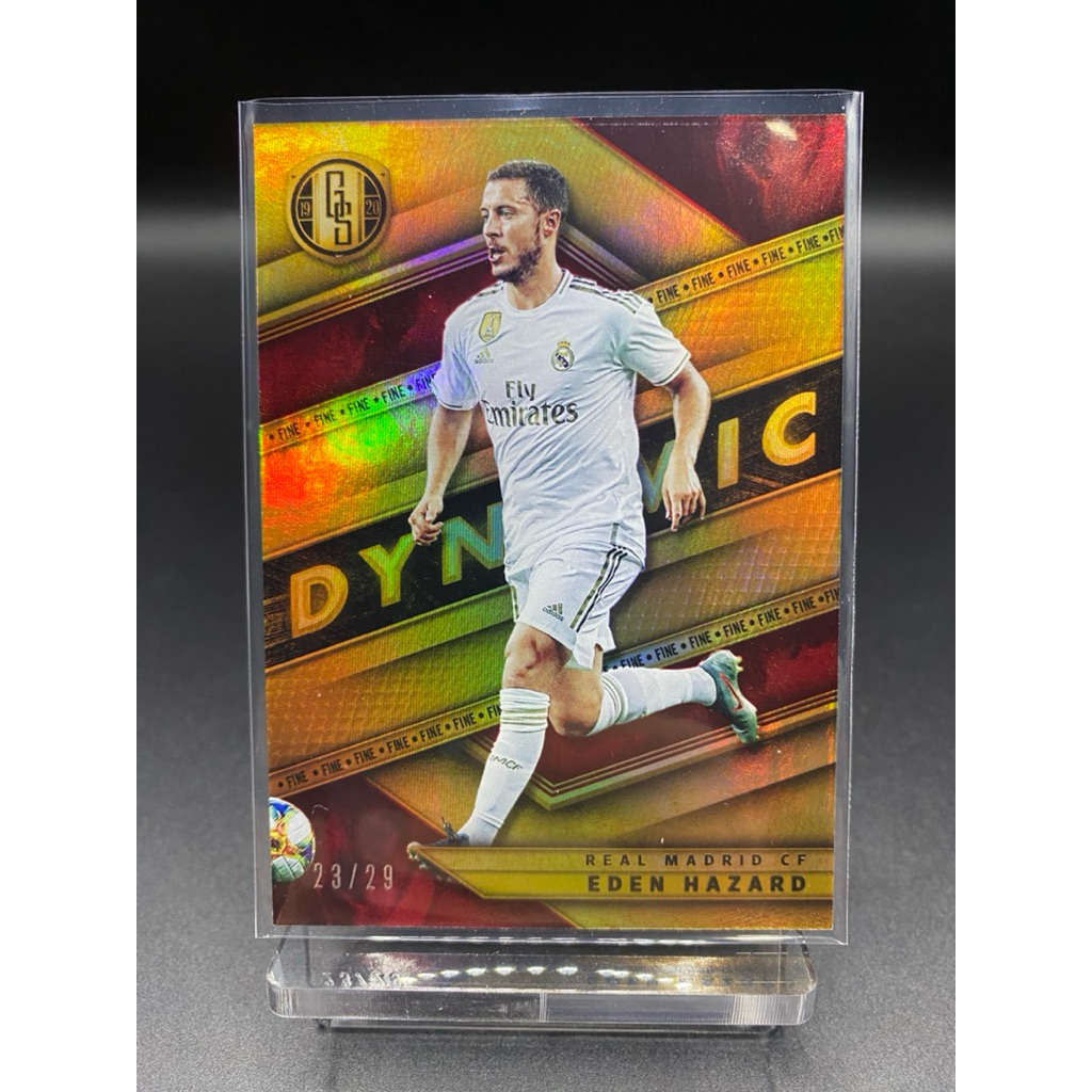 การ์ดฟุตบอล ⚽️ Eden Hazard Dynamic Gold /29 | 2019-20 Panini Gold Standard Soccer 🇧🇪✨